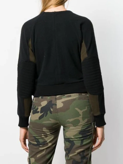 Shop Ambush Fleece Panel Sweatshirt In Black