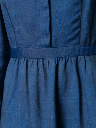 Shop Apc Chambray Dress In Blue