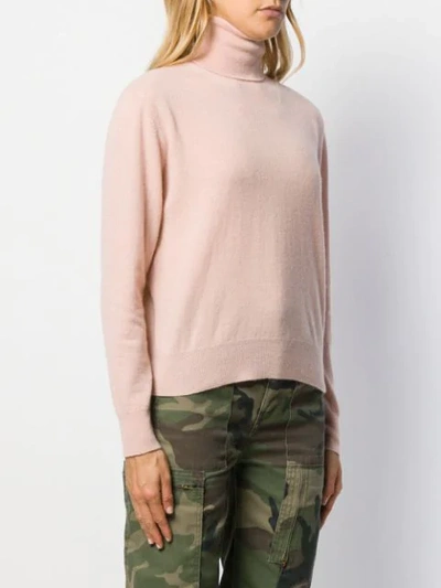 Shop Laneus Turtle Neck Sweater In Pink