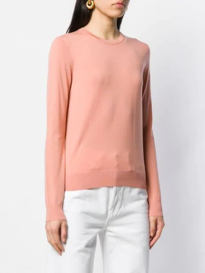 Shop Theory Crew Neck Pullover In Pink