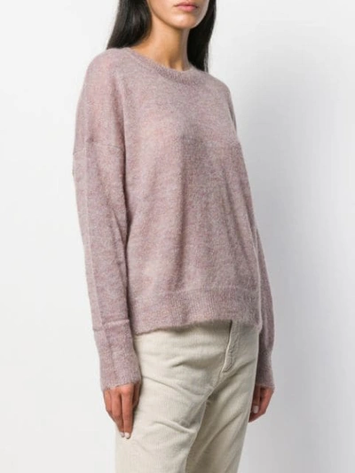 Shop Isabel Marant Étoile Cliftony Round Neck Sweater In Pink