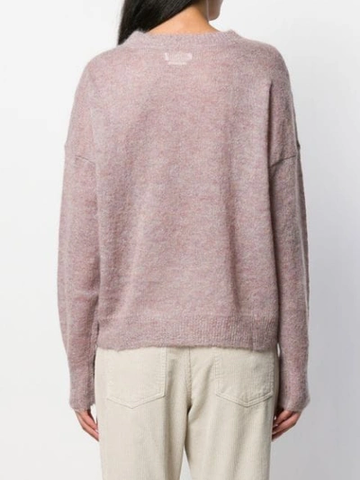 Shop Isabel Marant Étoile Cliftony Round Neck Sweater In Pink