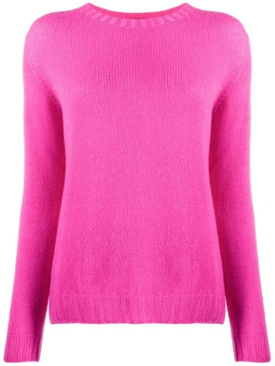 Shop Aragona Round Neck Jumper In Pink