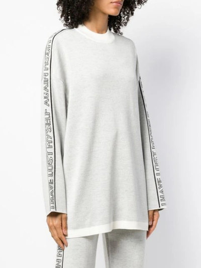 Shop Msgm I Have Lost Myself Jumper - White