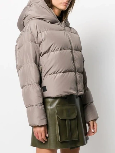 Shop Bacon Quilted Puffer Jacket In Grey