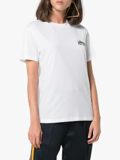 Ganni Harway Printed T-shirt In White | ModeSens