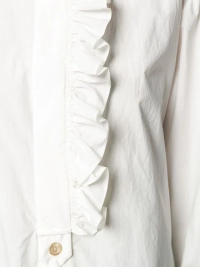 Shop Gucci Ruffle In White