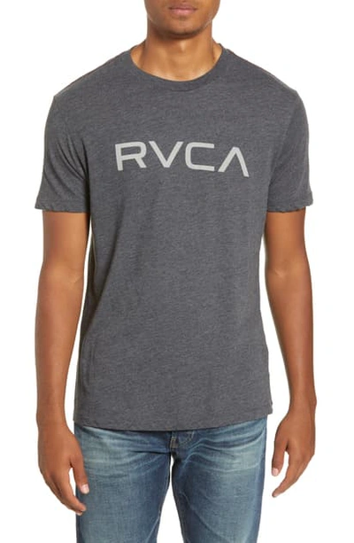 Shop Rvca Logo T-shirt In Rust Orange