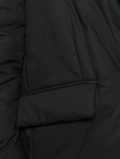 Shop Mm6 Maison Margiela Ruched Front Blazer In Black