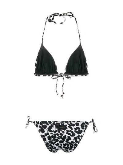 Shop Fisico Leopard Print Bikini Set In Black