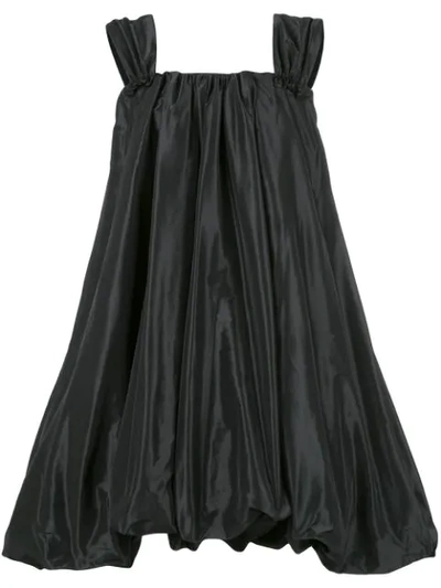 Shop Simone Rocha Ausgestelltes Oversized-kleid In Black