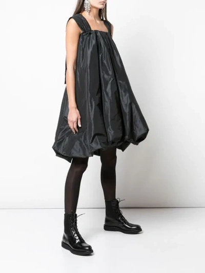 Shop Simone Rocha Ausgestelltes Oversized-kleid In Black