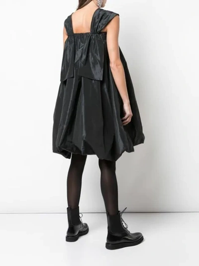 Shop Simone Rocha Ausgestelltes Oversized-kleid In Black