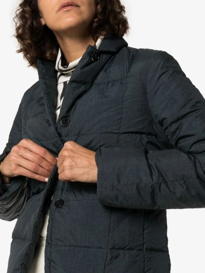 Shop Jil Sander Padded Blazer Jacket In Blue