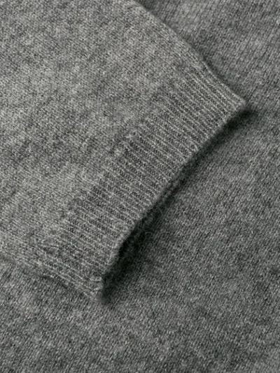 Shop Aspesi Cashmere Cardigan In Grey