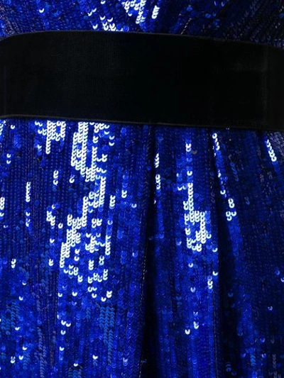 Shop P.a.r.o.s.h Sequinned Mini Dress In Blue