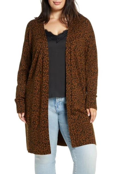 Shop Sanctuary Lenox Open Front Cardigan In Leopard