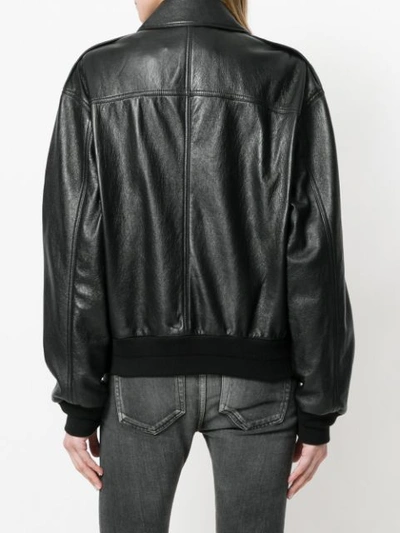Shop Givenchy Zipped Loose Fit Jacket In Black