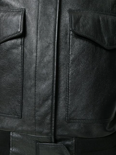 Shop Givenchy Zipped Loose Fit Jacket In Black