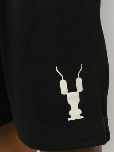 Shop Rick Owens Drkshdw Shorts Mit Logo-print In 0921 Black