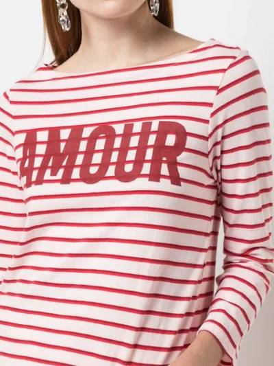 Shop Cinq À Sept Amour Breton Stripe Top In Red