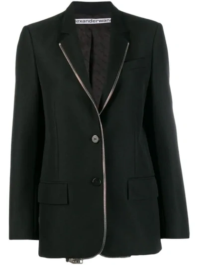 Shop Alexander Wang Blazer Mit Reissverschlüssen In Black