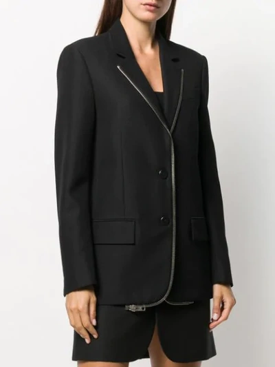 Shop Alexander Wang Blazer Mit Reissverschlüssen In Black