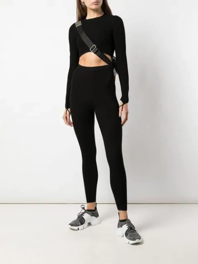 Shop Adam Selman Sport Regular Fit Leggings In Black