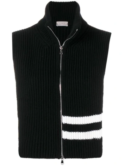 Shop Mrz Zipped Knit Vest - Black