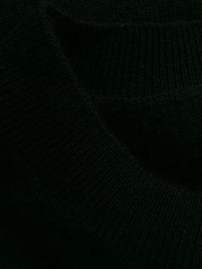 Allude Fine Knit Jumper In Black