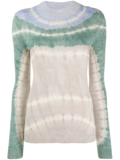 Shop Missoni Tie-dye Knit Jumper In Neutrals