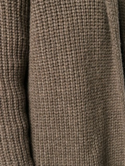 AGNONA CASHMERE LONG CARDIGAN - 棕色