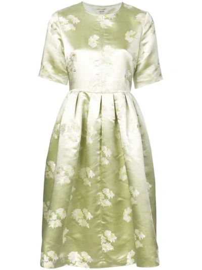 Shop Ganni Floral Dress - Green