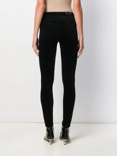 Shop J Brand 815 Velvet Skinny Denim Jeans In Black