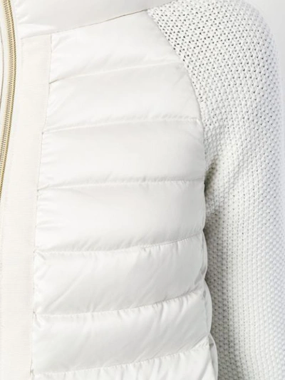 Shop Herno Zipped Padded Jacket - White