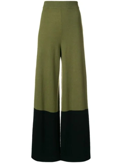 Shop Temperley London Explorer Knit Trousers - Green