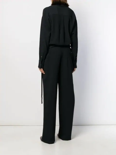 DSQUARED2 TAILORED BELTED JUMPSUIT - 黑色