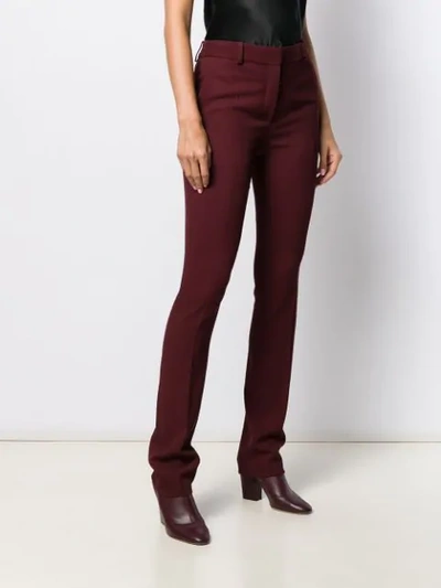 VICTORIA BECKHAM BOOTCUT TROUSERS - 红色