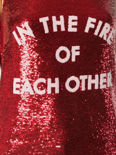 Shop Each X Other Sequinned Tank Top - Red
