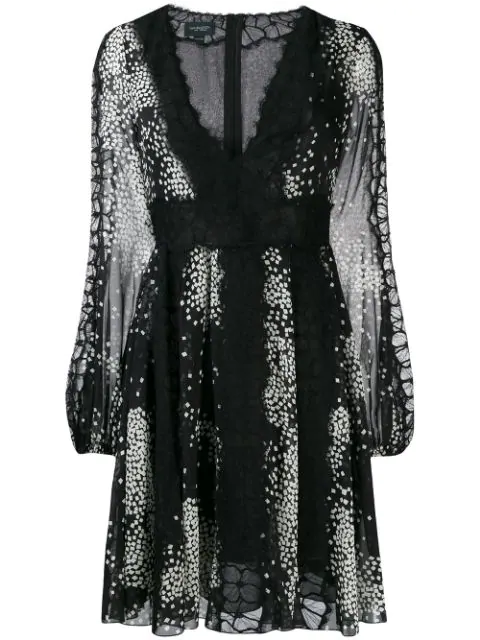 black georgette gown