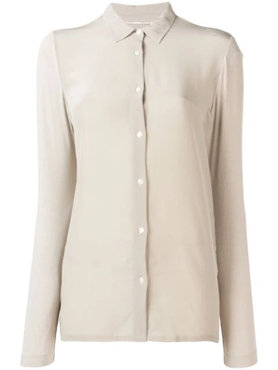 Shop Woolrich Loose Fitted Blouse - Neutrals