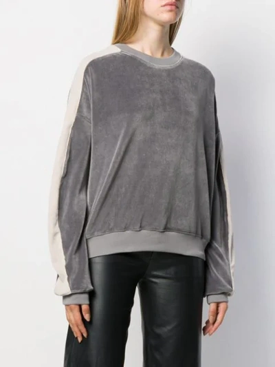 Shop Haider Ackermann Side-stripe Sweater In Grey