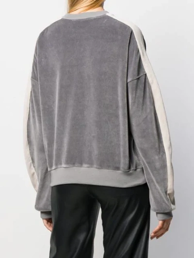 Shop Haider Ackermann Side-stripe Sweater In Grey