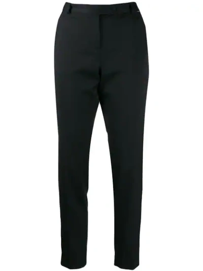 Shop Styland Slim Fit Trousers In Black