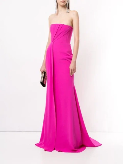 Shop Alex Perry Garnet Gown In Pink