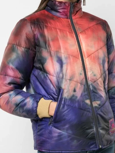 Shop Mother Reversible Puffer Jacket In Multicolour