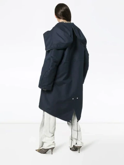 Shop Calvin Klein 205w39nyc Reversible Coat - Blue