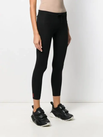 Shop Prada Skinny Fit Trousers In Black