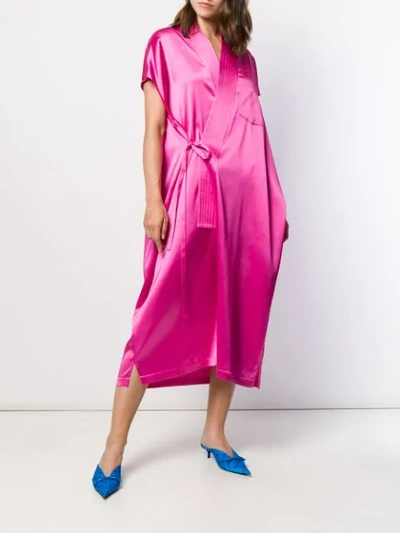 Shop Balenciaga Sleeveless Judo Dress In Pink