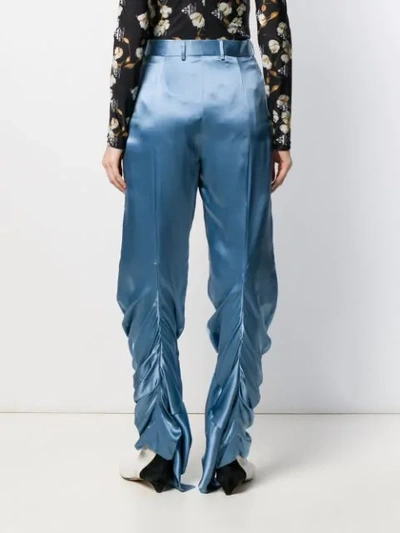 Shop Y/project Gathered Trousers In Blue